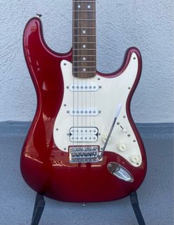 AVAILABLE Red Fender Affinity Squire HSS Strat Electric Guitar - Read the details BEFORE you message me, please