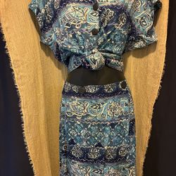 Wrap Skirt And Top  