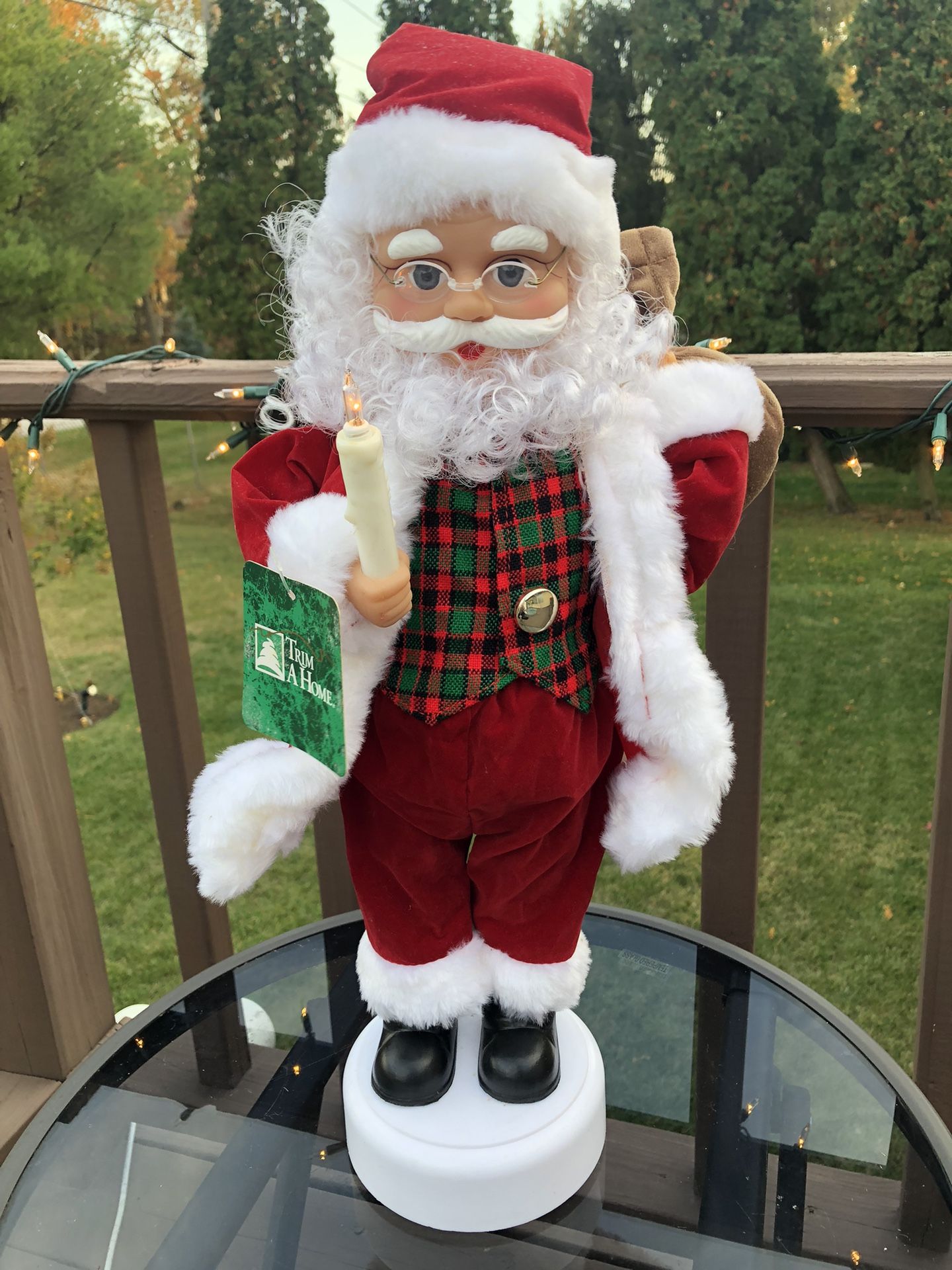 Vintage 18” Santa Claus Animated Figurine