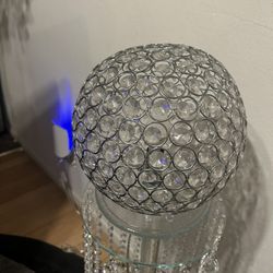 Beautiful Silver Glam Dome Lamp