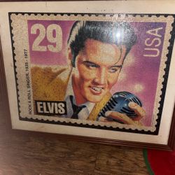 Framed Elvis Presley Stamp Jigsaw Puzzle