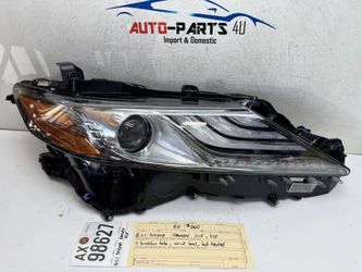 1brokentab 2018 - 2021 TOYOTA CAMRY XLE XSE RIGH HALOGEN LED HEADLIGHT OEM AX98627