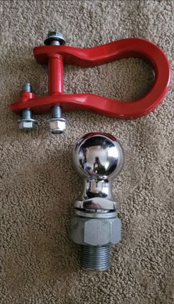 2-5/16"x 5."5 Long  Trailer Hitch Ball
Heavy Duty 1200 BLS  whit 1 Tow Hooks