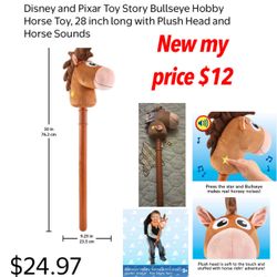 Toy Story bullseye ride horse with sound $12 cash only pick up east Palmdale