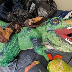 Dinosaur Blow Up Costume Size 5-9 Years Old 