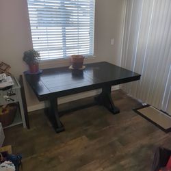 Black Wood Table