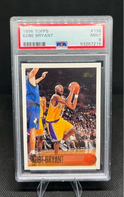 Kobe Bryant 1996 Topps Basketball ROOKIE #138 PSA 9