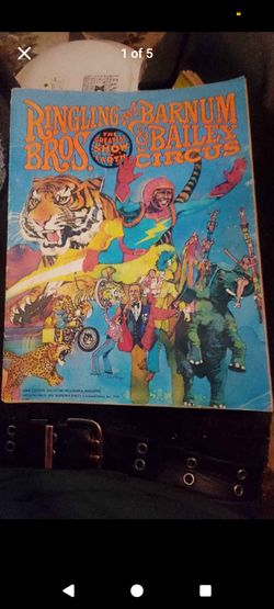 78'. Thru 86'Ringling Bros Barnum Bailey Circus Souvenirs And Program Director 