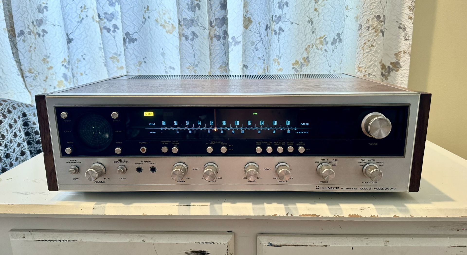 Vintage PIONEER 4 CHANNEL RECEIVER MODEL QX-747 (Working)