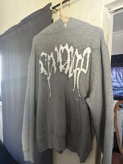 Revenge Heather Grey Smoke Hoodie. Size Large
