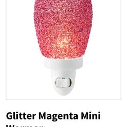  Scentsy Magenta Glitter Warmer 