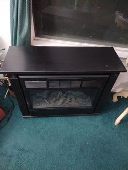 Black Electric Fireplace Heater