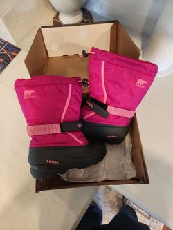Sorel Youth Flurry Boot Size 4 Pink