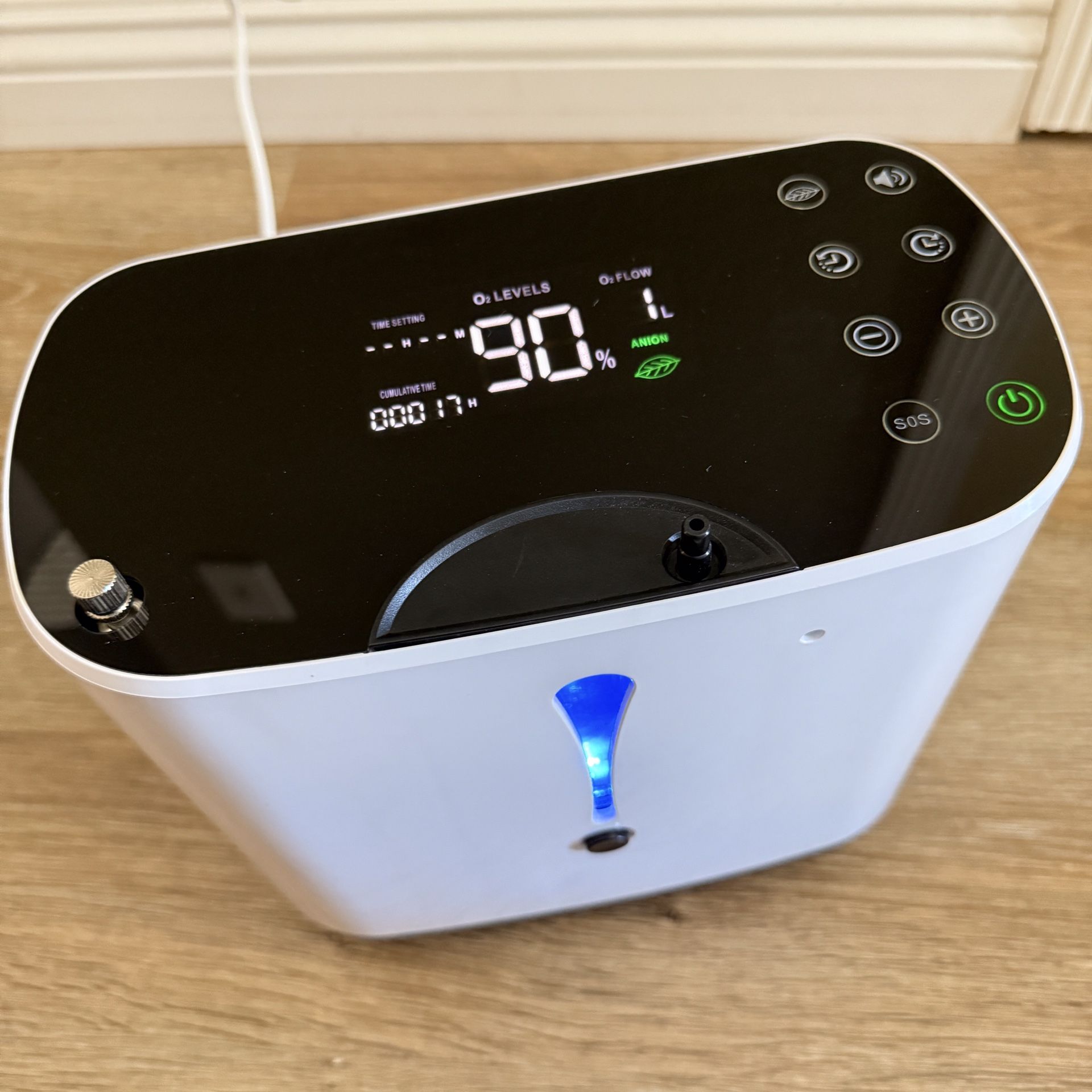 Home concentrator generator continues airflow unit