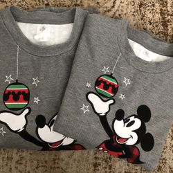 Disney Parks Christmas Crewneck Sweatshirt Sweater Disneyland Small & 2XL