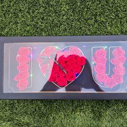 Mothers Day Eternal Red Flowers With Ferrero Rocher