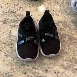 Black Puma Baby Shoes Size 5C $25