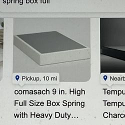 Full  Box Spring In Good Condition