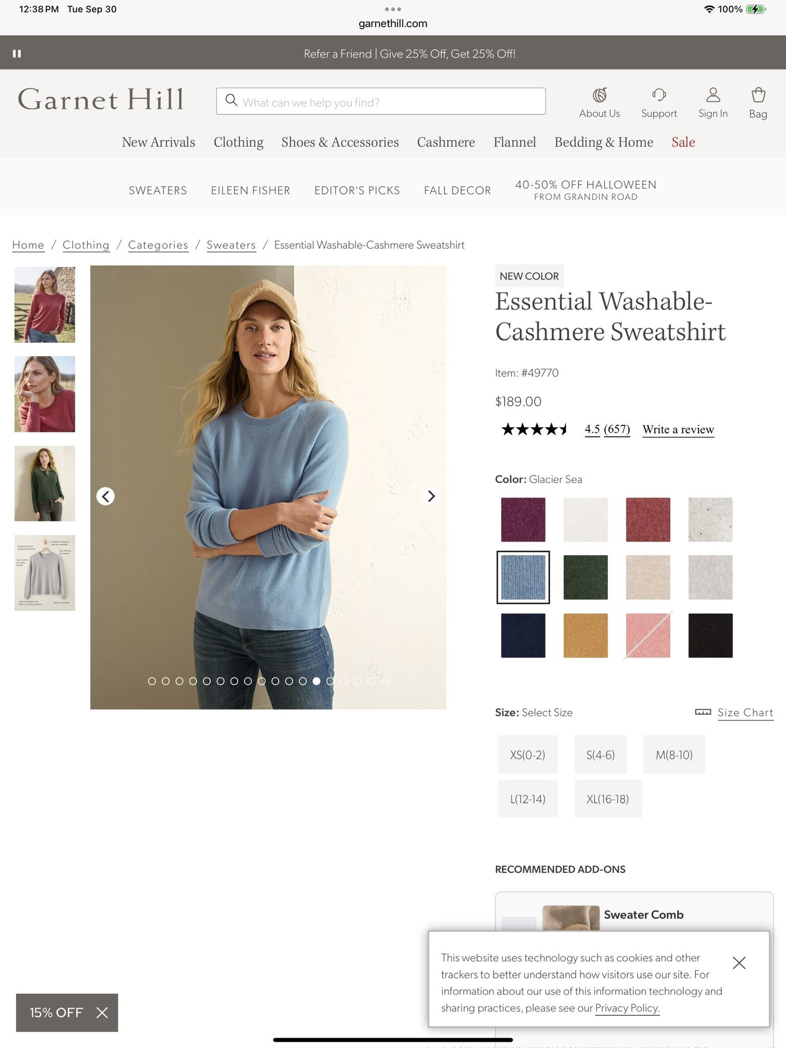 Women XL Cashmere Sweater