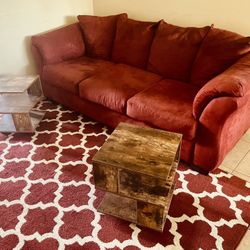 Living Room Set- Sofa+Rug+Two Side tables 