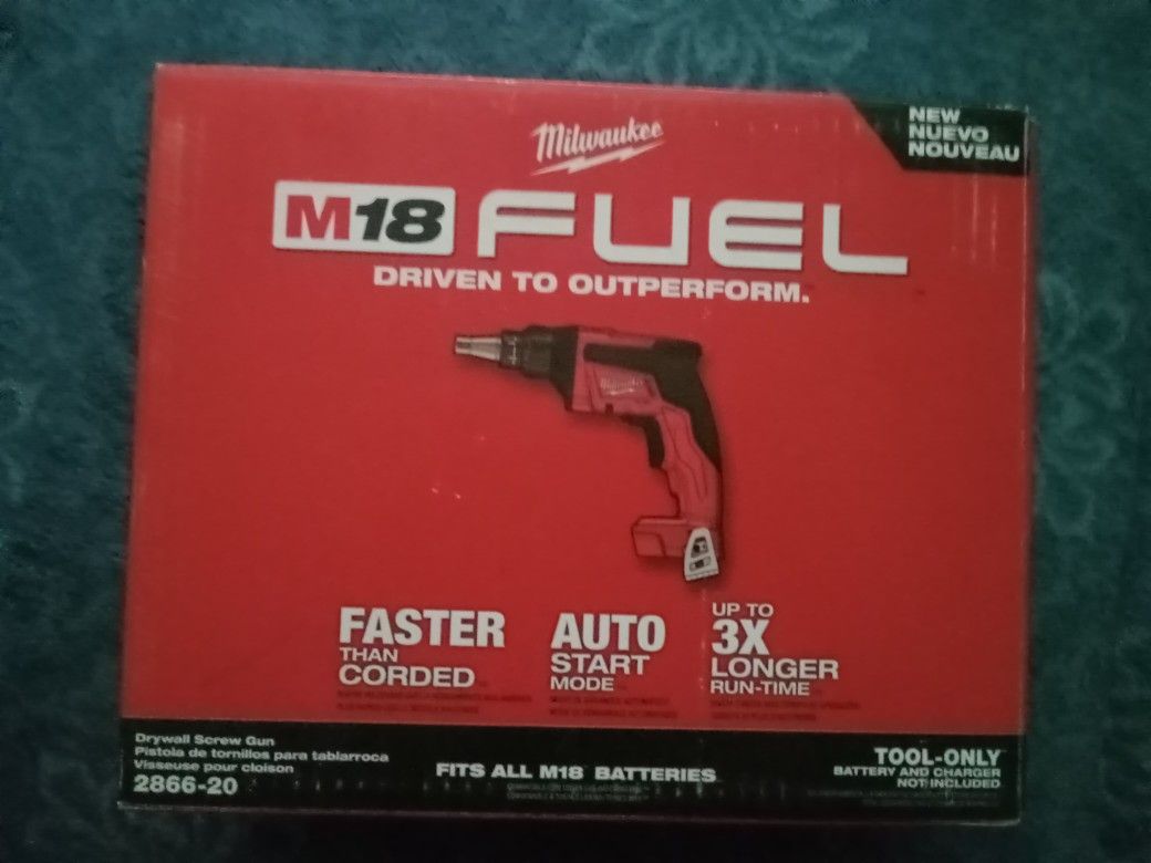 Milwaukee
M18 FUEL 18V Lithium-Ion Brushless Cordless Drywall Screw Gun (Tool-Only)