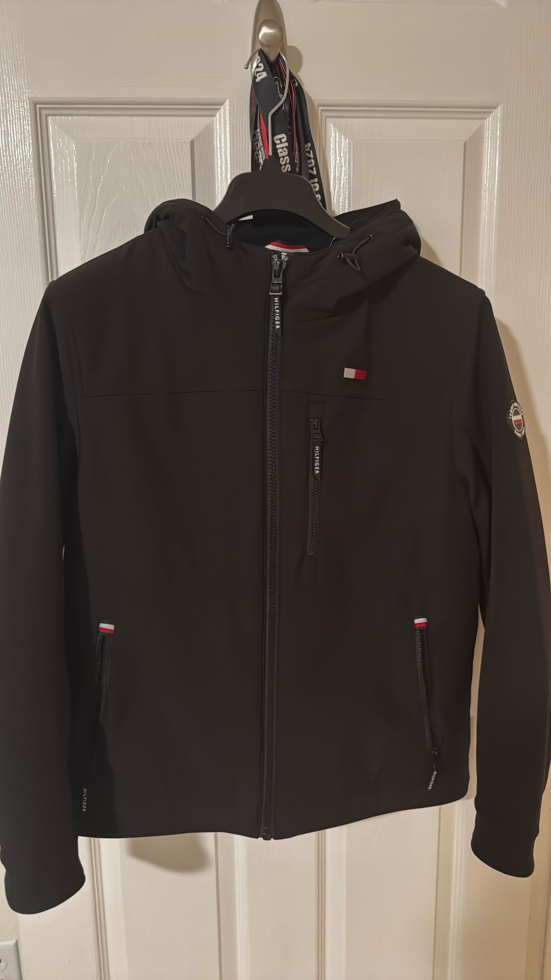 Tommy Hilfiger Men's Sherpa-Lined Softshell Hooded Jacket