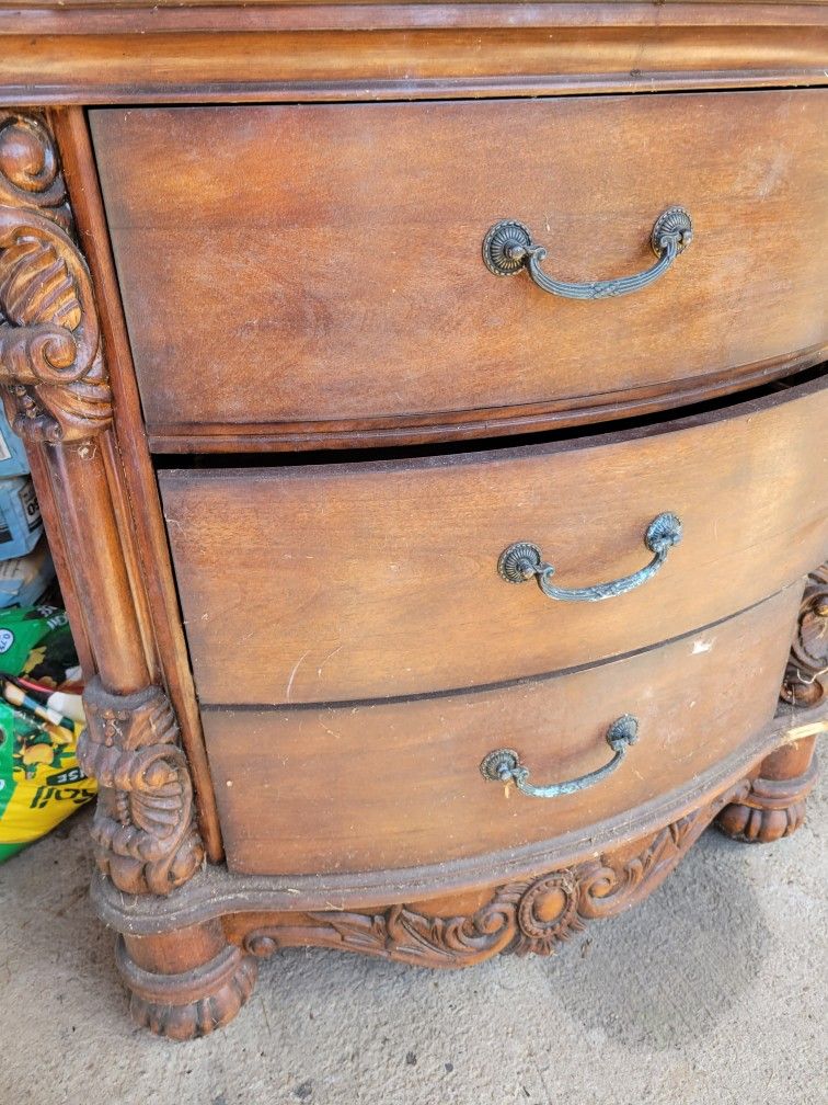 Old Hardwood Dresser 