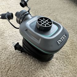 INTEX QuickFill Air Inflator Pump for Inflatable Mattress, Kayak, Boats, Toys