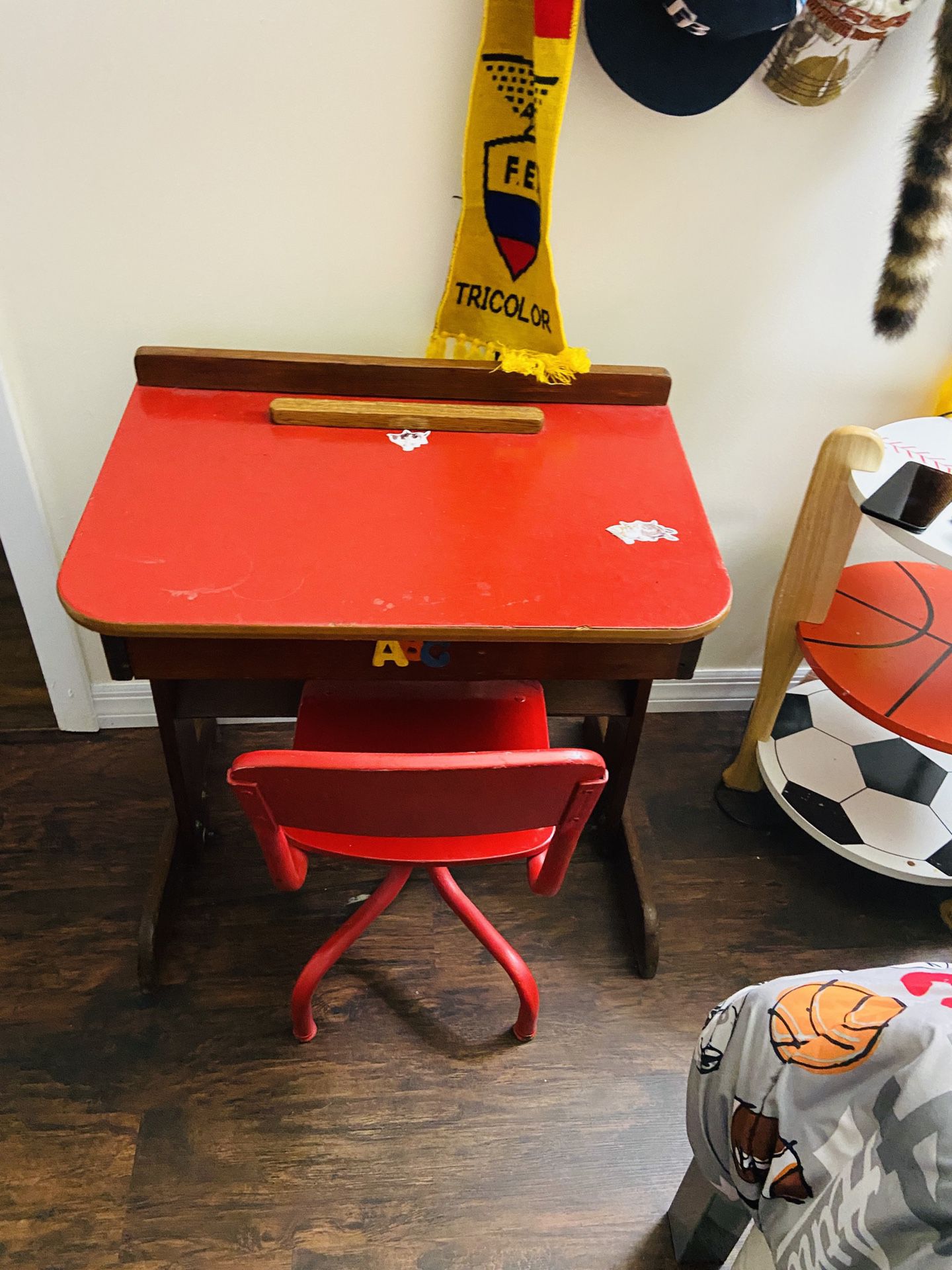 Child Antique Vintage Desk w/chair - $50