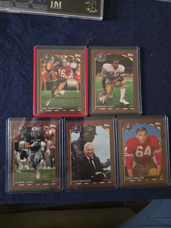 Diamond M 2000 Topps Football HOF 5 Card Set