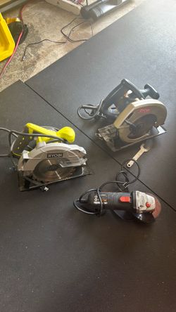 Circular saws and grinder