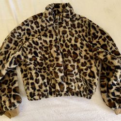 Girls size 11-12 Shein Leopard Jacket