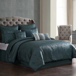 Queen Jacquard Bedding  9 Piece Comforter Set