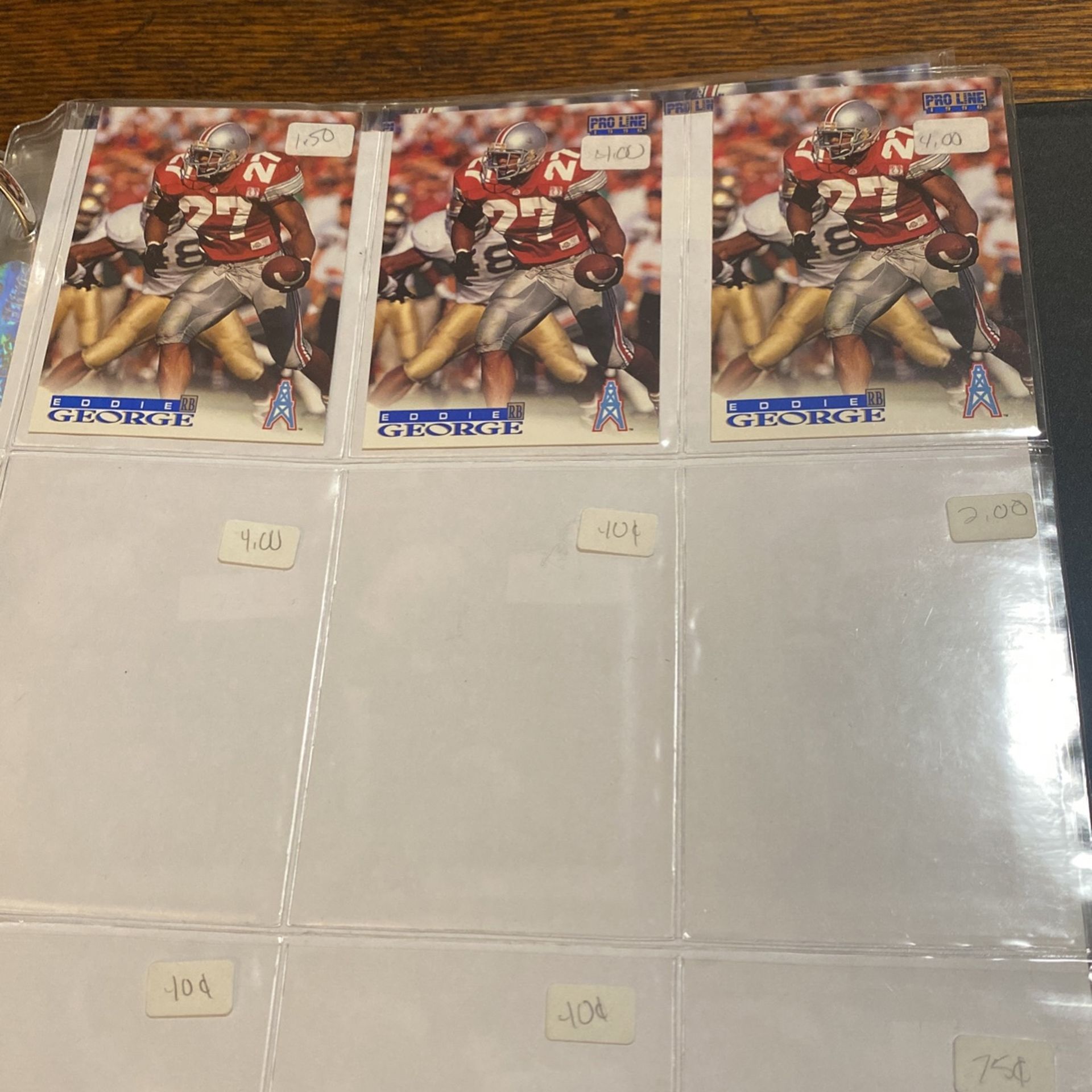 Eddie George Football Cards