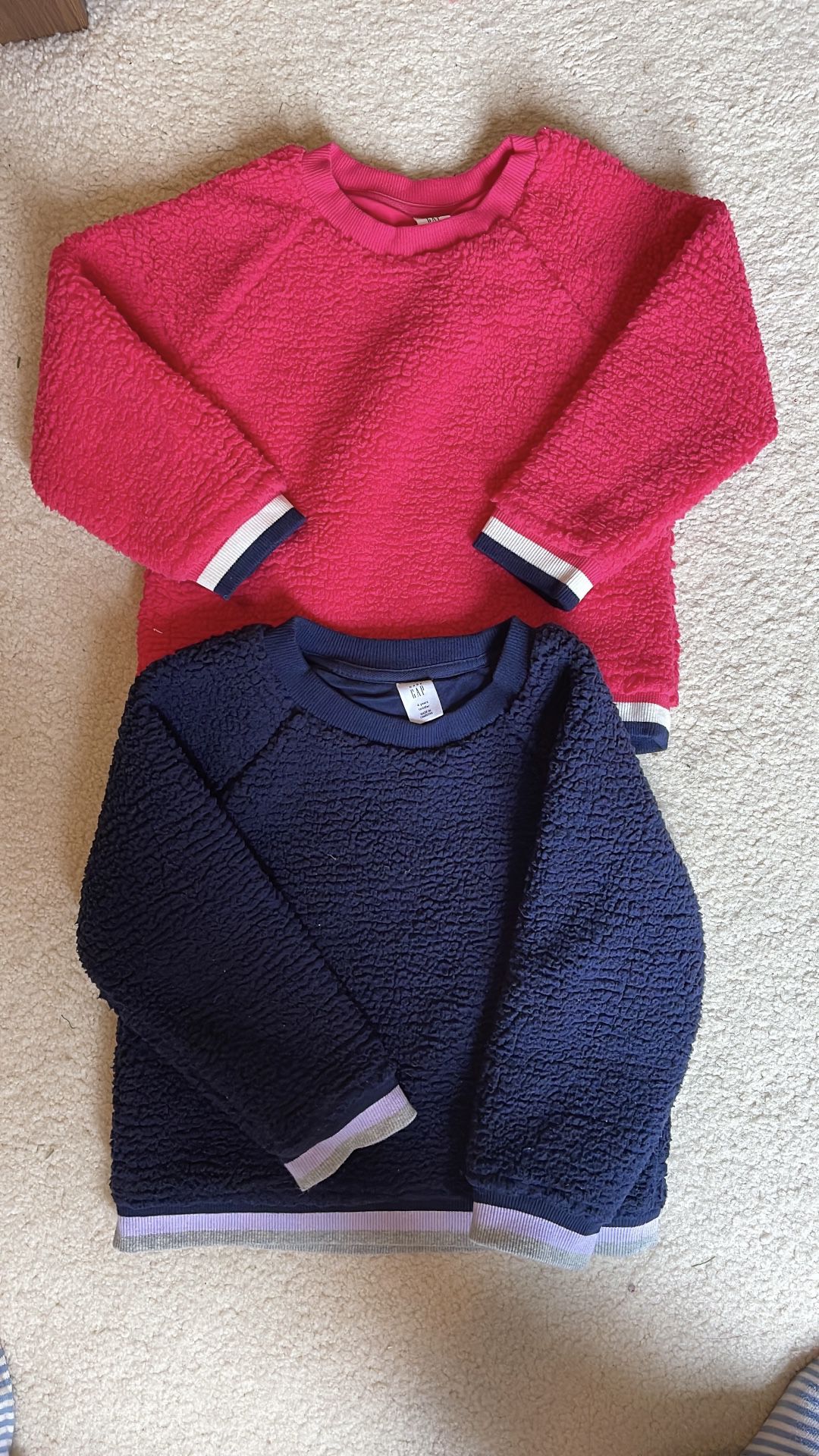 Bundle of BabyGAP Sweater Sweatshirts Pink and Navy, 4T