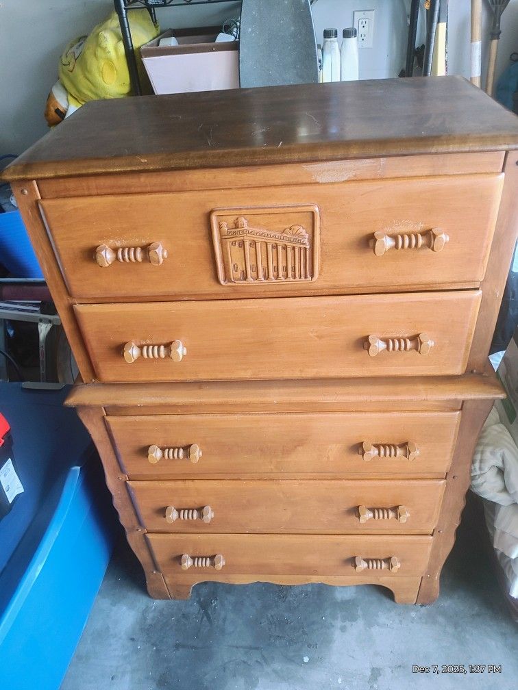 Virginia House Mid-century Maple Dresser