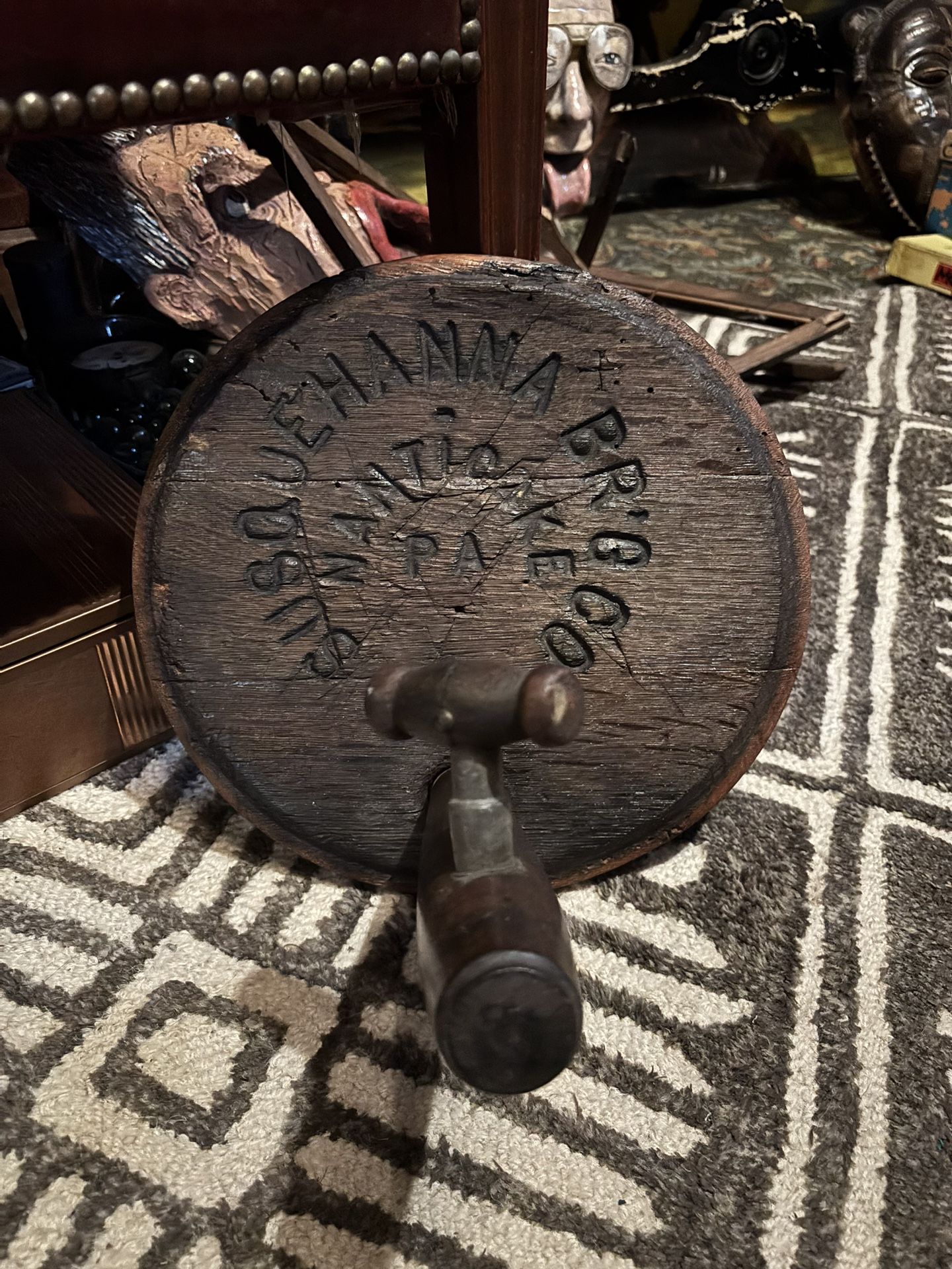 Vintage Beer Keg Lid w/ Spout 