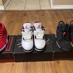 Jordan 11 “Win Like 96”,  Jordan 4 Red Cement SOLD, Jordan 6 Infrared