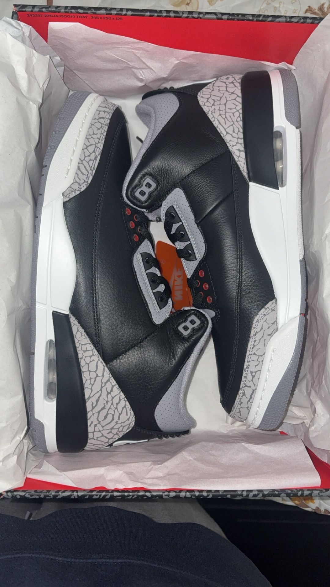 Jordan 3 Retro OG Black Cement 2024 Size 12 New