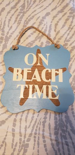 Beach theme sign