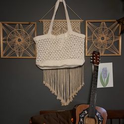 Vintage Ethically Sourced  Crochet Tote 