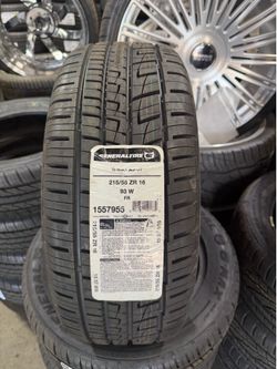 215-55-16 GENERALTIRE G-MAX AS-07 MOUNT BALNCE CASH OUT THE DOOR