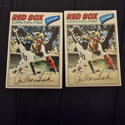 2 - 1977 Topps Carlton Fisk