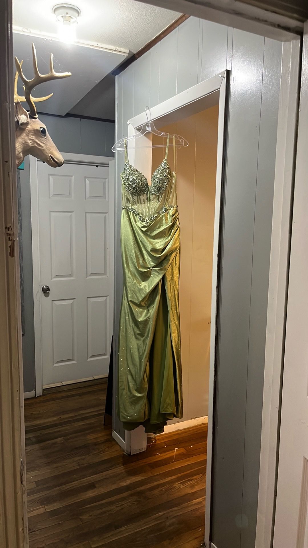 Olive green prom dress, any occasion