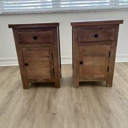 Matching Wood Nightstands