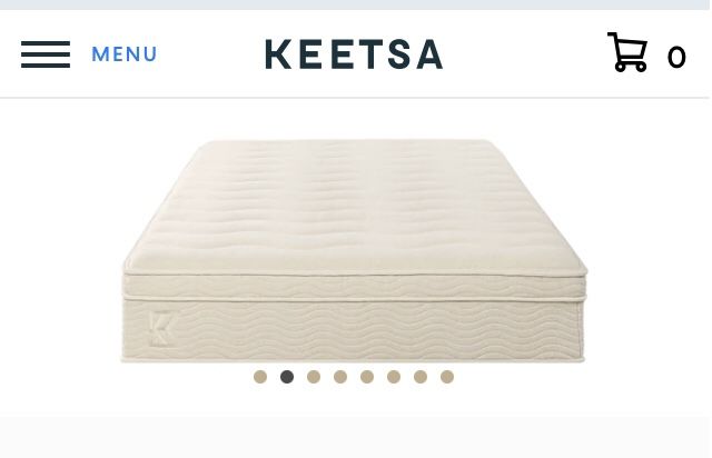 Keetsa Cal king Mattress + Box spring