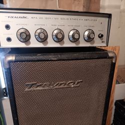 Pa  Realistic MPA 20 Two Mic Amplifier With Speaker