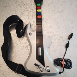 Sony PS2 Guitar Hero React Rocker Silver Wired Controller