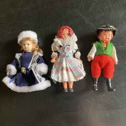 Vintage Dolls All 3 For $12.00