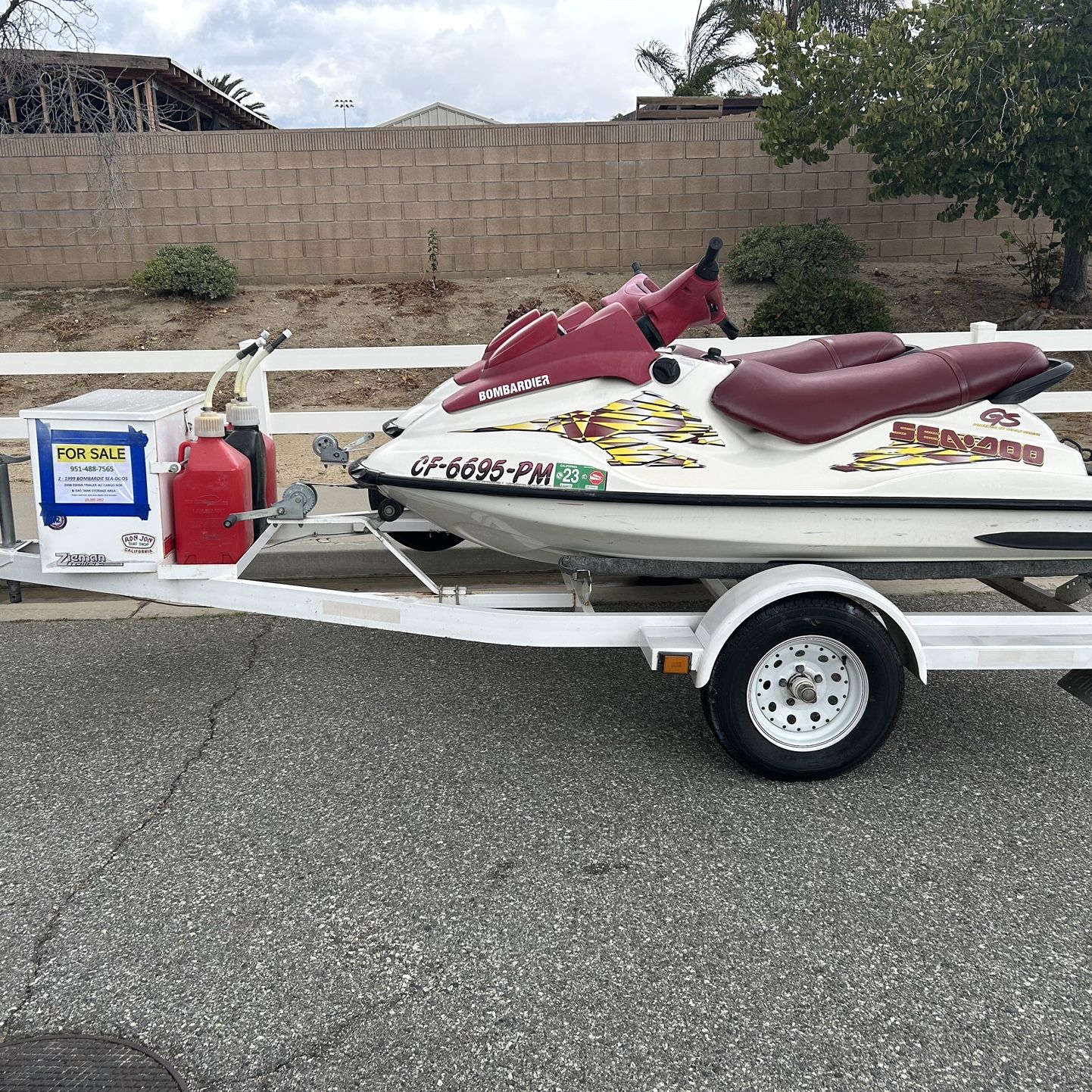 Jet Skis and trailer